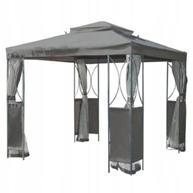 Vrtni paviljon, 2.5 x 2.5 x 2.7 m, sivi
