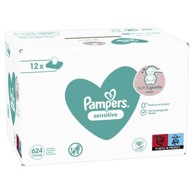 PAMPERS Sensitive vlažne maramice 12 x 52 kom