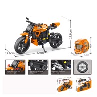 Set za gradnju Motor 578 kom, narančasti