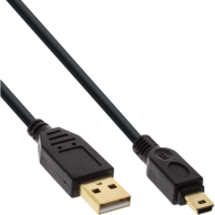 INLINE USB kabel 31850P 2.0 5 m USB-A Mini-USB b, crni