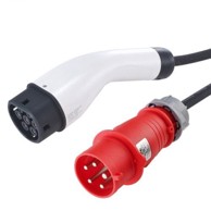 VEVOR Prijenosni punjač za električna vozila, Tip 2, 32A, 22 kW, 7.5 m, crni