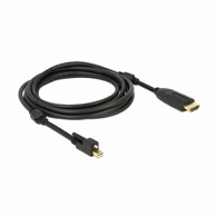 DELOCK Ugrađeni mini-HDMI kabel DisplayPort 2 m aktivni 4K, crna