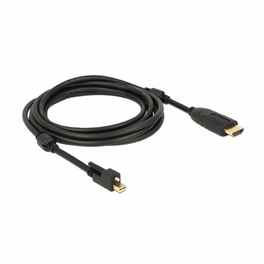 DELOCK Ugrađeni mini-HDMI kabel DisplayPort 2 m aktivni 4K, crna