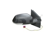 TYC Retrovizor VW Polo 02-09, crni, lijevi, 05-, unutarnje podešavanje, žmigavac, asferičan