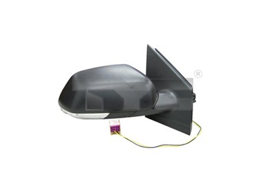 TYC Retrovizor VW Polo 02-09, crni, lijevi, 05-, unutarnje podešavanje, žmigavac, asferičan