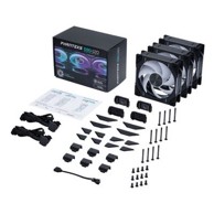 PHANTEKS Set ventilatora za računalo D30, PWM, 3 komada, crni
