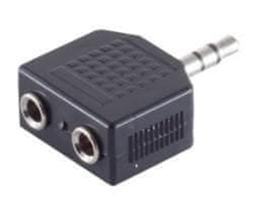 Audio adapter 3,5 mm na 2 x 3,5 mm, M-F