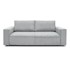 BOBOCHIC PARIS Svijetlo siva sklopiva sofa od samta 245 cm Nihad, 245x102x88 cm