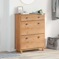 Ormar za cipele ASKIM 85 x 35 x 108 cm čvrsto drvo bor