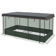 HOMESTAR Povišeni vrtni krevet 197x54x33 cm, bijeli