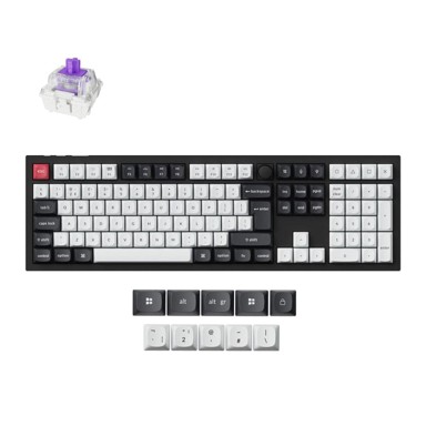 KEYCHRON Tipkovnica mehanička Q6 HE, bežična, Gateron Nebula magnetski prekidači, RGB, crna (Q6H-M1-UK)