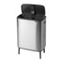 BRABANTIA Željezna kanta za smeće za odvojeni otpad/na dodir u mat srebrnoj boji 60 l Bo Touch Bin Hi 