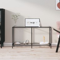 Konzolni stol prozirni 140 x 35 x 75,5 cm od kaljenog stakla