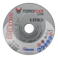 WEILER Set reznih ploča za metal 115x1x22, inox toroflex lite, 5 kom.