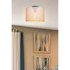 SQUID LIGHTING Krem stropna svjetiljka s tekstilnim sjenilom ø 30 cm Goza 