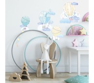 PASTELOWE Zidne naljepnice Baloni, tirkizna