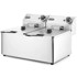 HENDI Kitchen Line dvostruka profesionalna friteza, 7 kW, 230 V, 2 x 8 l, 205839