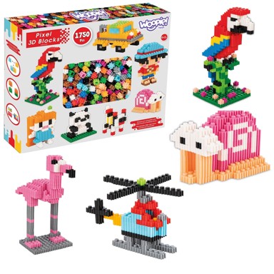 WOOPIE TOYS Kocke 3D pixele, 1750 el.