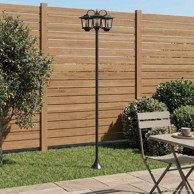 Podna lampa s tri glave, 16 x 16 x 187 cm, crna