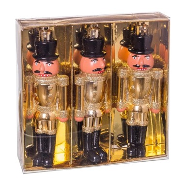 CASA SELECCIÓN Božićni ukrasi Vojnik, set 3 komada, 13 cm  