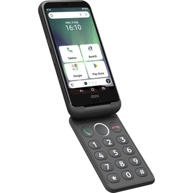 DORO Sklopivi 4G pametni telefon s SOS tipkom, sivi