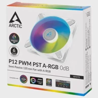 ARCTIC Ventilator za računalo P12 PWM PST A-RGB, bijeli