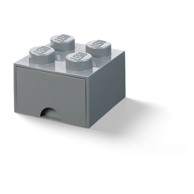 LEGO® Dječja kutija s ladicom, tamno siva
