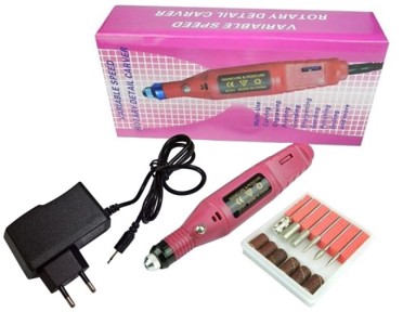 Elektronički set za pedikuru i manikuru, rozi