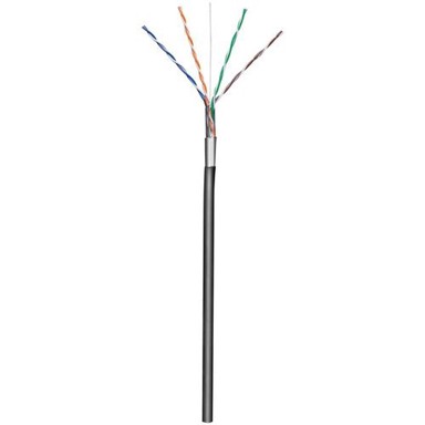 TECHLY Mrežni kabel, Cat5e, ITP8-RIS-0305LO Hank, 305 m, F/UTP, CCA, solid vanjski, crni