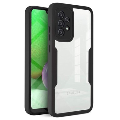 TECHSUIT Obostrana zaštitna maska ColorVerse 360 za Samsung Galaxy A52 4G / A52 5G / A52s 5G, crna