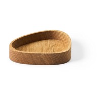 LIND DNA Dekorativna drvena kutija za pohranu u prirodnoj boji 14x12, 5x3 cm Curve S 