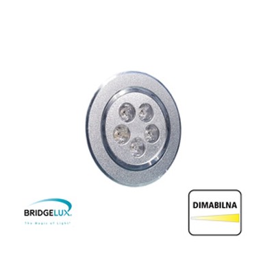 Ugradbena LED lampa X-Light, 5x1W, dimabilna, 3000K