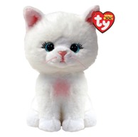 TY Plišana igračka Boos AMELIA bijela maca, 15 cm, pliš