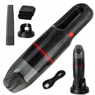 VERKGROUP Ručni usisavač s HEPA filtrom, 1200 mAh, USB, 6000 Pa, crni