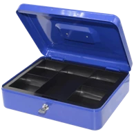 HOME Metalna kasica PNZK 53288, 5 pregrada, 2 ključa, plava