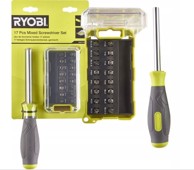 RYOBI Set odvijača RSD17PCS 17 dijelova