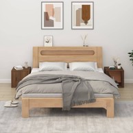 Noćni ormarići 2 kom boja dimljenog smeđi 50x39x47 cm