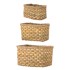 BLOOMINGVILLE Košare u setu 3 kom od morske trave 26x16x16 cm Ramon