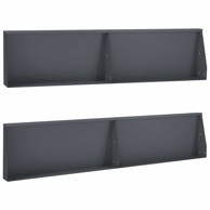 Zid za zadržavanje, 100 x 12 x 50 cm, set 4 kom., čelik, antracit