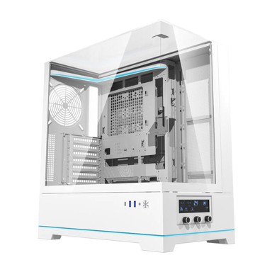 DARKFLASH Kućište DY450, bez ventilatora, bijelo 