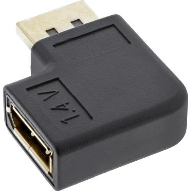 INLINE DisplayPort adapter, crni