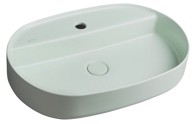 ISVEA INFINITY OVAL Umivaonik, 60x40 cm, nadgradni, keramika, mint zelena