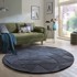 FLAIR RUGS Antracitno sivi ručno rađen vunen okrugao tepih ø 160 cm Shard Charcoal