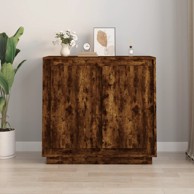 Komoda boja dimljenog hrasta 80 x 34 x 75 cm konstruirano drvo