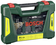 BOSCH Set za bušilicu V-Line Titanium Drill + Bit, 91 komad