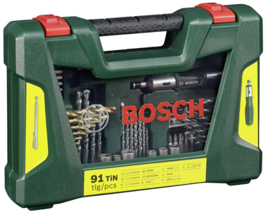 BOSCH Set za bušilicu V-Line Titanium Drill + Bit, 91 komad
