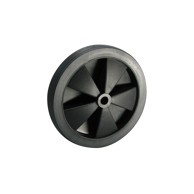 DÖRNER + HELMER Plastični kotač crni 130X20X10 mm 32 mm 20 kg