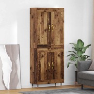 Visoka komoda, 69,5 x 34 x 90 cm, konstruirano drvo, staro drvo