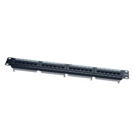WERTOR Patch panel, 24port, 1U, Cat5e UTP