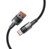TECH-PROTECT Kabel tip C, 66 W, 6 A, 200 cm, sivi